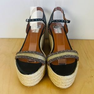 Vintage Lavin, Paris, Esperdrille Wedge Shoe, 39.